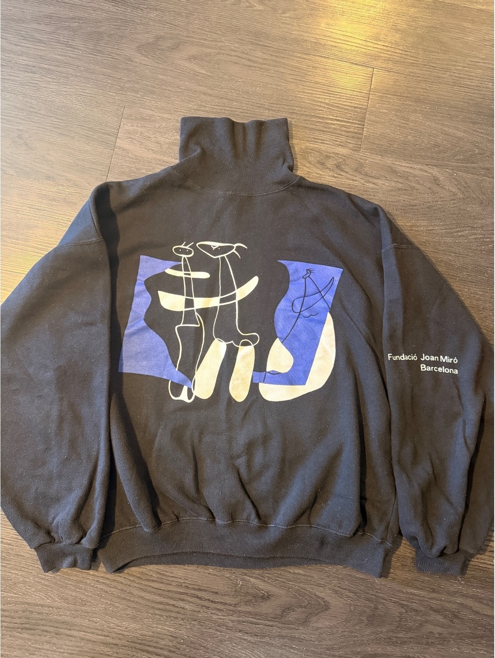 VTG Fundacio Joan Miro Barcelona Art Mock Neck Sweatshirt G